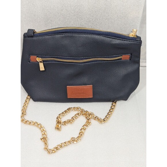 St. Louis Cardinals Purse Navy ~ Gold Chain Red Interior w/ Logo ~ Busch Stadium - Picture 4 of 10